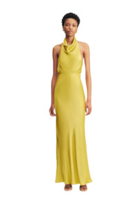 Womens Fashion Dresses: Sofia High Cowl Open Back Maxi Dress