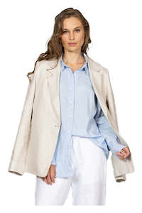 Womens Fashion Jackets Coats: Linen Blazer