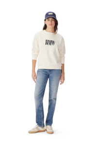 Womens Fashion Knitwear Sweatshirts: Retro Logo Sweatshirt