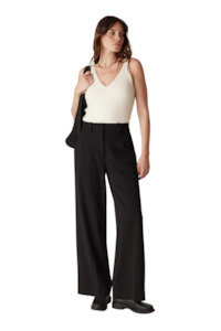 Womens Fashion Pants Trousers Leggings: Evie Wide Leg Pant