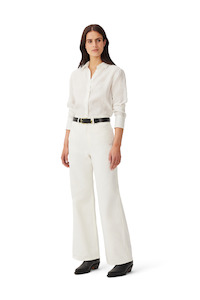Womens Fashion Shirts Blouses: Highgate Shirt - Off White
