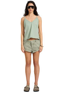 Super Khaki Bandit Low Waist Denim Short