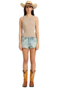 Bandits Low Waist Denim Short - Sunkissed Blue