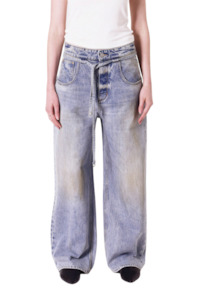 Womens Jetz Denim: Yoko Baggy Runway - Light Vintage Indigo