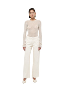 Womens Jetz Denim: Daria Boyfriend Light Cream