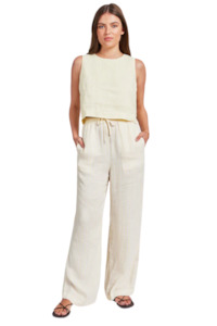 Womens Jetz Pants: Farrelly Pant - Pine Lemon