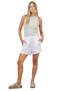 Womens Jetz Skirts Shorts: Riviera Linen Short