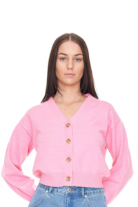 Bibi Knit Cardigan - Lychee