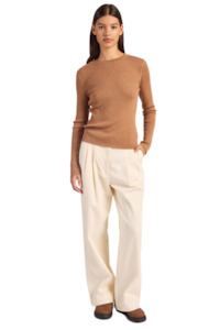 Isle Merino Crew - Otter Tan