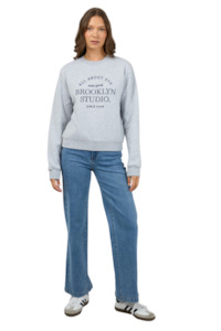 Brooklyn Regular Crew - Grey Marle