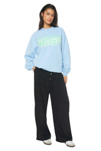 Womens Jetz Sweatshirts Hoodies Knits: Girlfriend Crew/Wavy Times