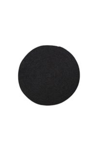 Dining Table Linen: Woven Placemat - Black