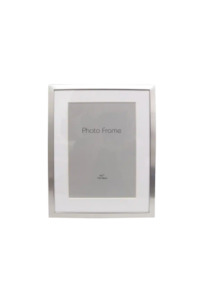 Living Clocks Frames: Picture Frame Silver White - 5x7