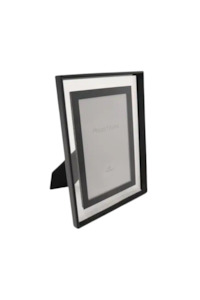 Picture Frame Black Polished Glass - 4x6