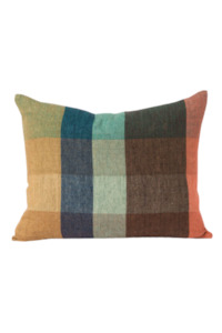 Living Cushions Throws: Cabin Linen Cushion Cover - Kermit/Multi