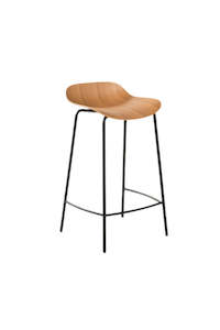 Living Furniture Storage: 3d Stool - Oak/Black