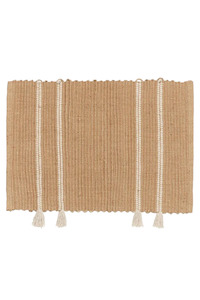 Living Rugs Mats: Ezra Door Matt - Natural, Off White