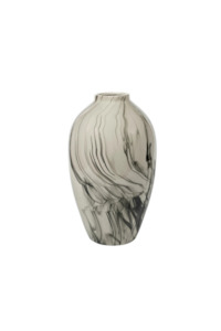 Living Vases Ornaments: Ingrid Vase - Beige/Black