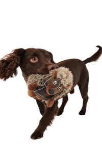 Hedgehog Dog Toy - Brown/Tartan