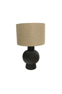 Audio Lighting Lighting: Cadenza Table Lamp - Stone, Natural Shade