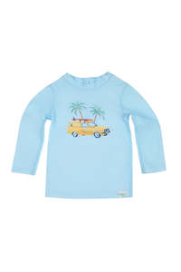 Children: Splash Swim Rashie - Swell Seekers Sky