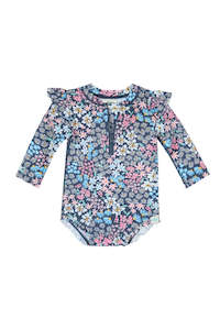 Ripple Swim Rashie - Wattle Dusk