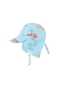 Children: Paradise Swim Flap Cap - Swell Seekers Sky