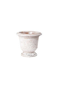 Urn Planter Rustic White