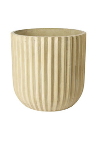 The Garden Pots Planters: Flowerpot Fiber Planter - Antique Beige