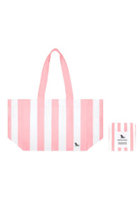 Travel Games: Beach Tote Bag - Malibu Pink