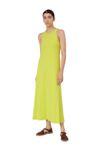 Kowtow: Racer Back Dress - Fluro Yellow