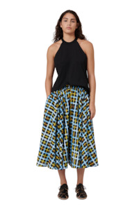 Motion Skirt - Neon Tartan
