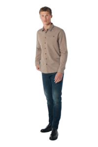 Mens Sale: All Over Print Stretch Shirt