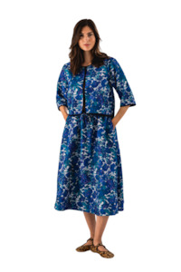 Lollys Laundry: Trine Short Jacket 3/4 - Flower Print