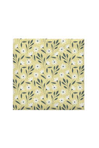 Paper Napkin Meadow - Yellow/Dark Green