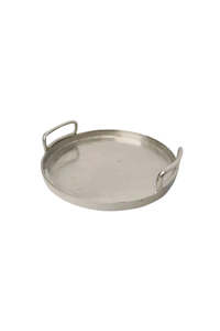 Dining: Aluminium Round Collar Tray - 32cm