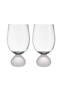 Dining Glassware: Zephyr White 2pk Wine Glass