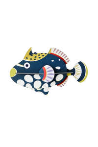 Living Art Mirrors: Wall Art Sea Creatures - Clown Triggerfish