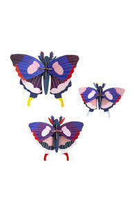 Wall Art Butterflies Set Of 3 - Swallowtail Butterfly