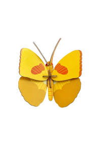 Wall Art Butterflies - Yellow Butterfly