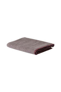 Living Cushions Throws: Misto Blanket - Navy/Persimmon