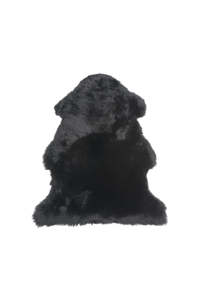 Living Rugs Mats: Longwool Standard Rug - Black