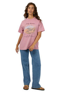 Womens Sale: Rocky Mountains Relaxed Tee - Quartz Pink