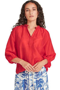 Sills: Erika Blouse - Melon Red