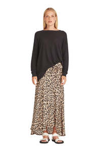 Sills: Zahara Print Skirt - Leopard Print