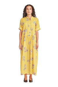 Monica Dress - Yellow Print