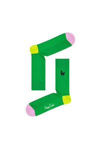 Poodle Ribbed Embroidery Sock