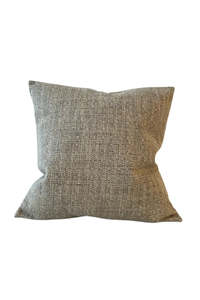 Homewares: Feather Filled Accent Cushion - Neutral Grey