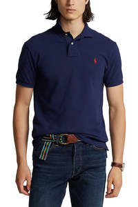 Classic Fit Mesh Polo Shirt - Newport Navy