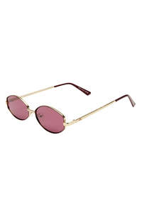 Sunglasses Readers: Objective - Gold/Burgandy Mono